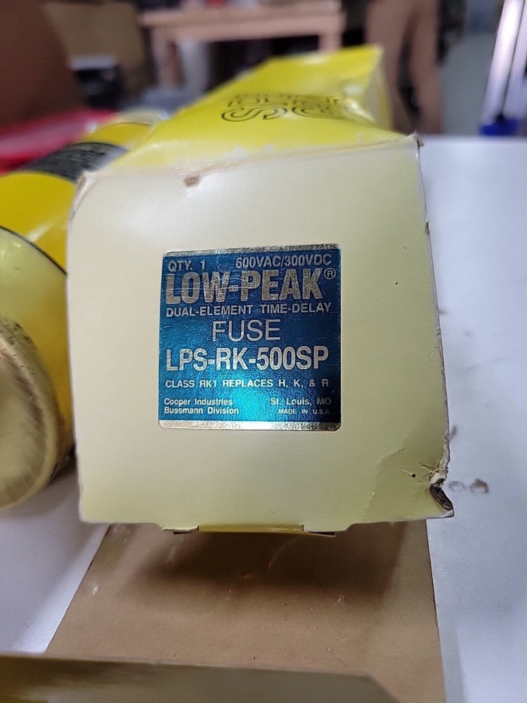 1) New Old Stock! Cooper Bussmann Low Peak LPS-RK-500SP Fuse 500A 600V 