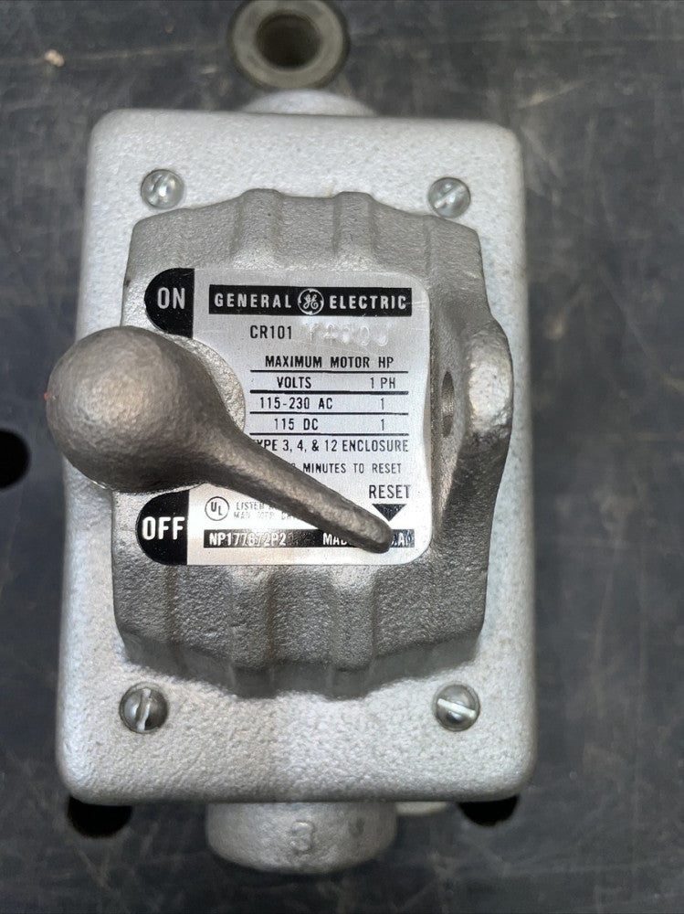 NEW NO BOX! GENERAL ELECTRIC CR101Y400J MANUAL MOTOR STARTER TYPE 4 1P 1HP