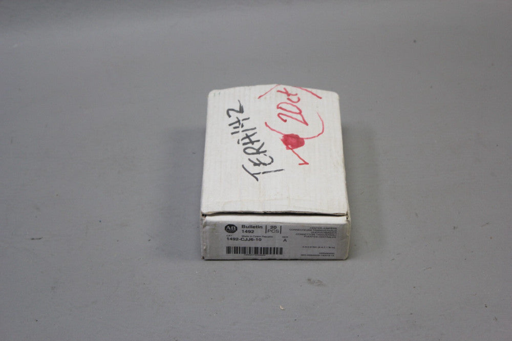 BOX OF 20 NEW ALLEN BRADLEY CENTER JUMPERS 1492-CJJ6-10 A