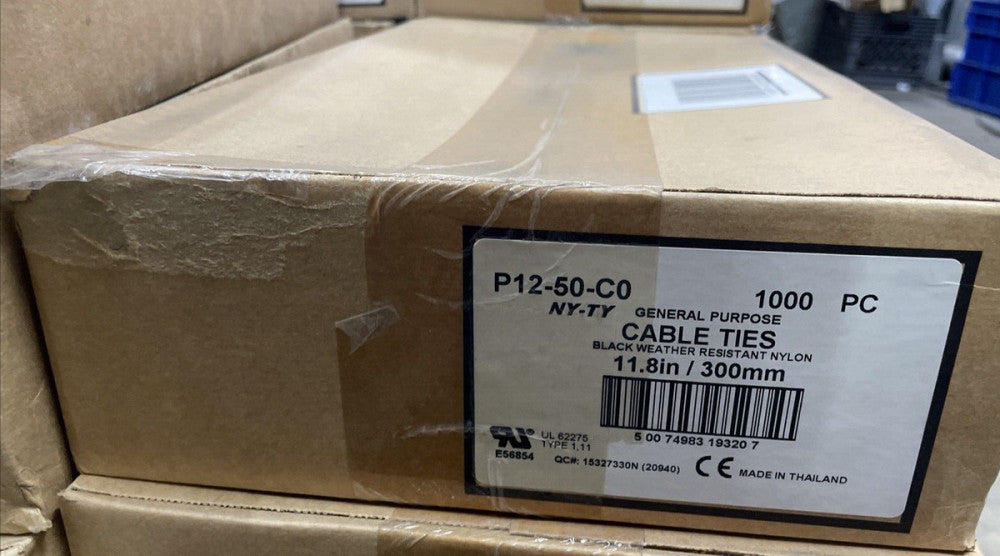 NY-TY GENERAL PURPOSE CABLE TIES P12-50-CO 1000 PC 11.8in / 300mm