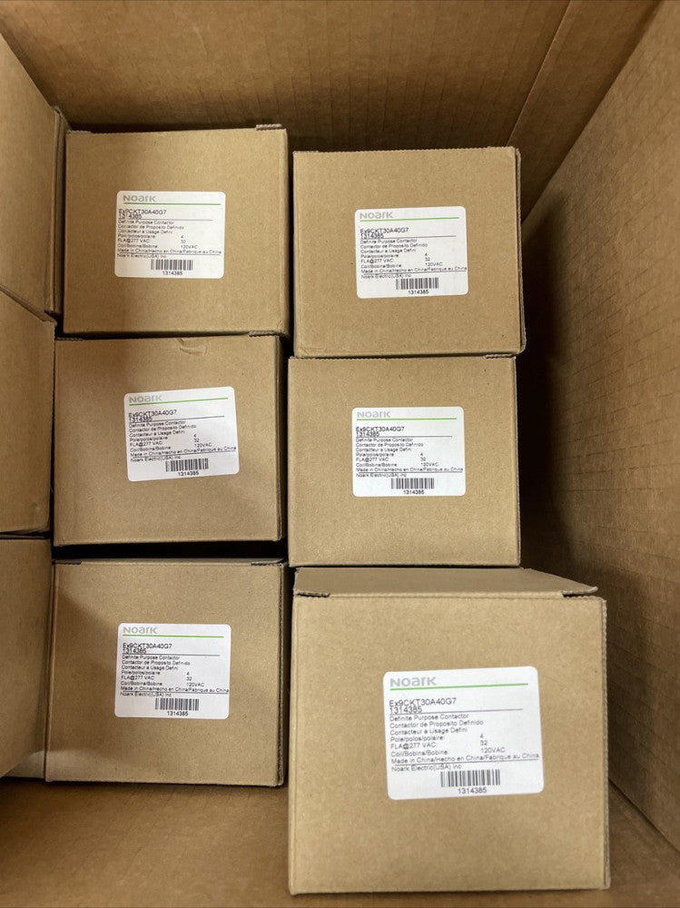1- NOARK EX9CKT30A40G7 DEFINITE PURPOSE CONTACTOR 4 POLE 32 Amp 120V Coil~ NEW