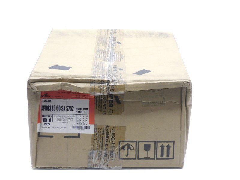 CROUSE HINDS AFU033360SAS752 600VAC 15A NSFS