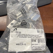 (10) Wireless Solutions Stainless Steel Clip Hanger Kit WSCLH-12 FOR 1/2" CABLE