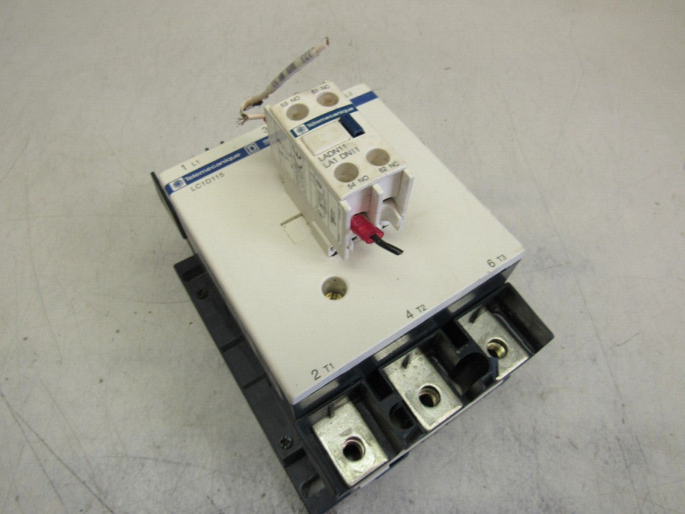 TELEMECANIQUE LC1D1506 3P 250A 24V-COIL 125HP 600V CONTACTOR XLNT USED TAKEOUT !