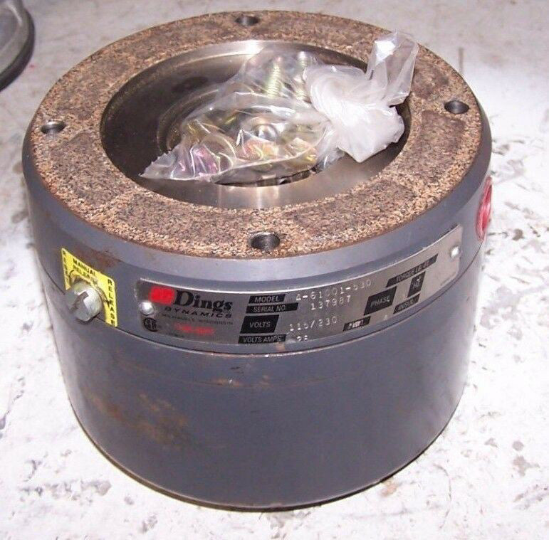 DINGS DYNAMIC 4-61001-530 TORQUE BRAKE ASSEMBLY 115/230 VAC 1 Ø 26 AMP 