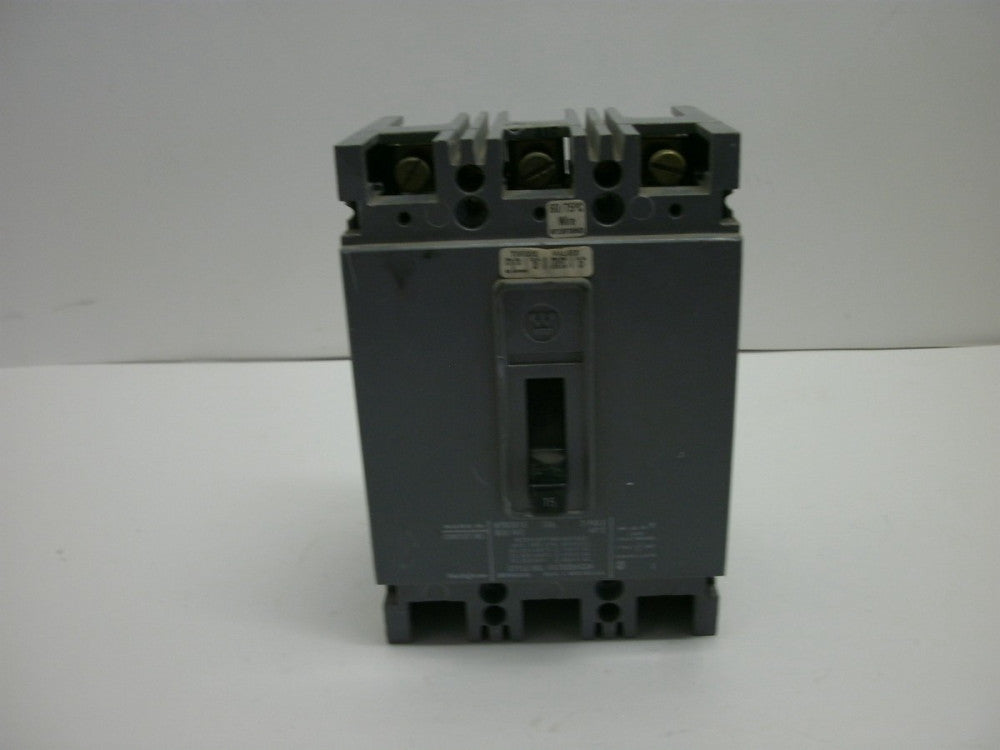 WESTINGHOUSE HFB3015 CIRCUIT BREAKER 15 AMP 3 POLE 600VAC