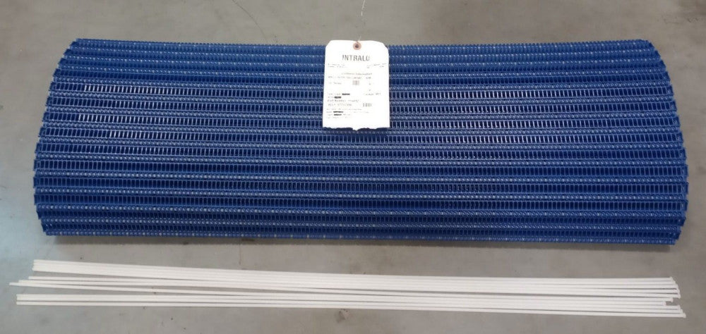 Intralox 116892 Conveyor Belt 15-1/4ft Long 37-5/8in W Flush Grid Acetal Blue
