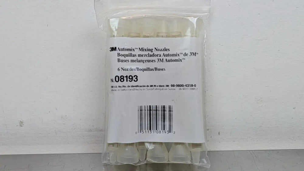 6 Pack 3M 08193 Mixing Nozzles Automix for 2 Part Adhesive