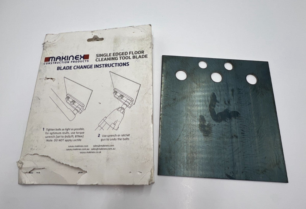 Makinex TSH-B Single Edged Floor Cleaning Tool Blade 150 x 157 x 2mm