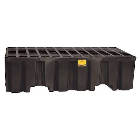 Eagle Mfg 1620B Spill Pallet, 66 Gal Spill Capacity, 2 Drums, 4,000 Lb Load