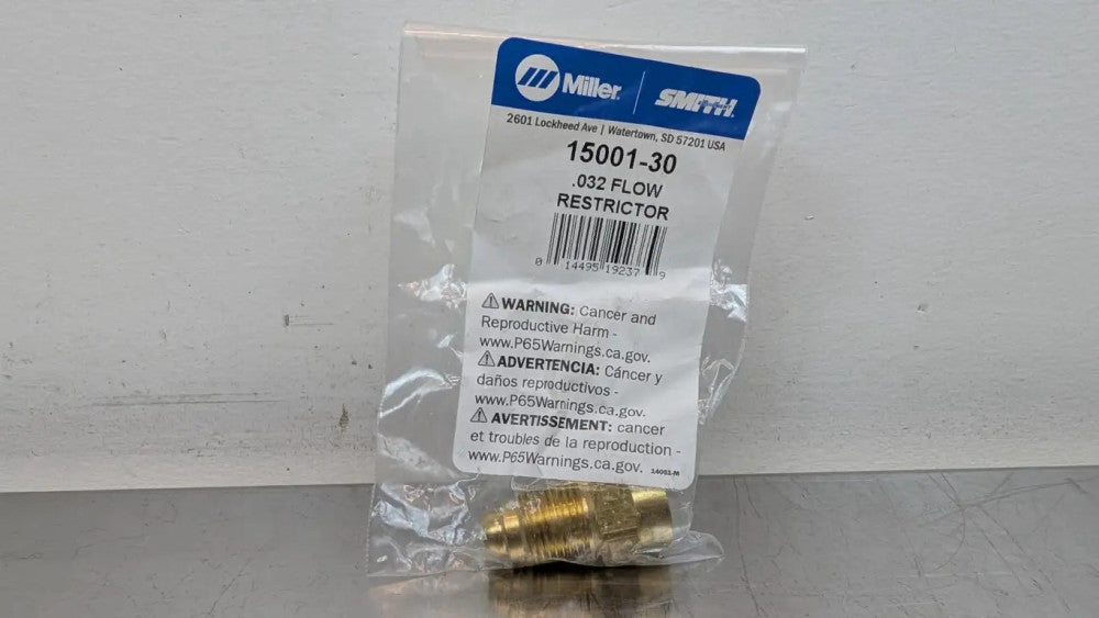 Miller 15001-30 Flow Restrictor 0.032