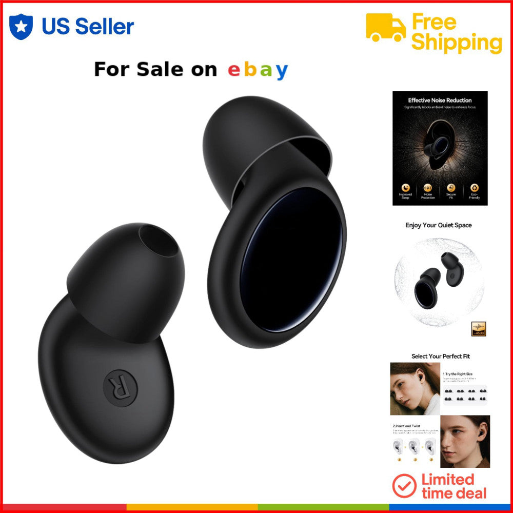Silicone Ear Plugs for Sleep Noise Cancelling 45dB Concert Travel Reusable