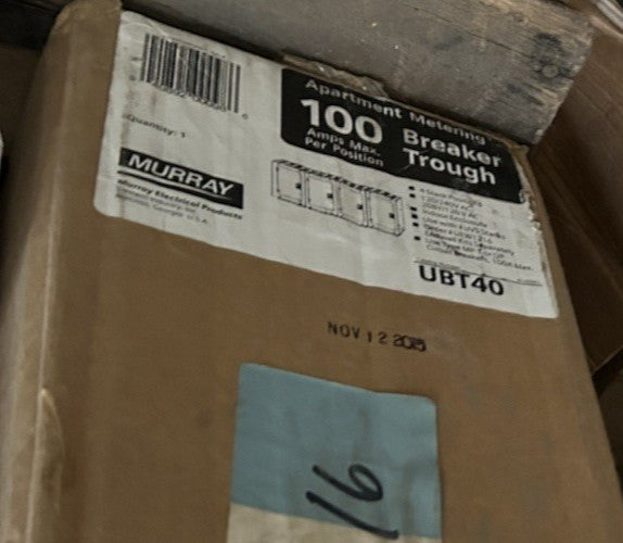 NEW MURRAY APARTMENT METERING, UBT40 ,4 GANG LOAD TROUGH, SHIPS FREE!!!