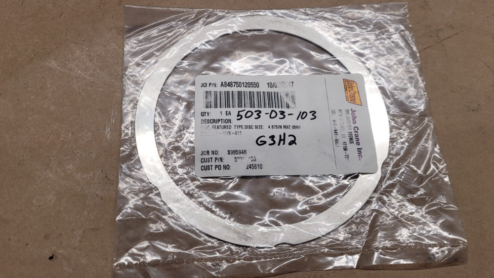 John Crane A848750120550 Disc Size 4.875 IN Mat: 0550