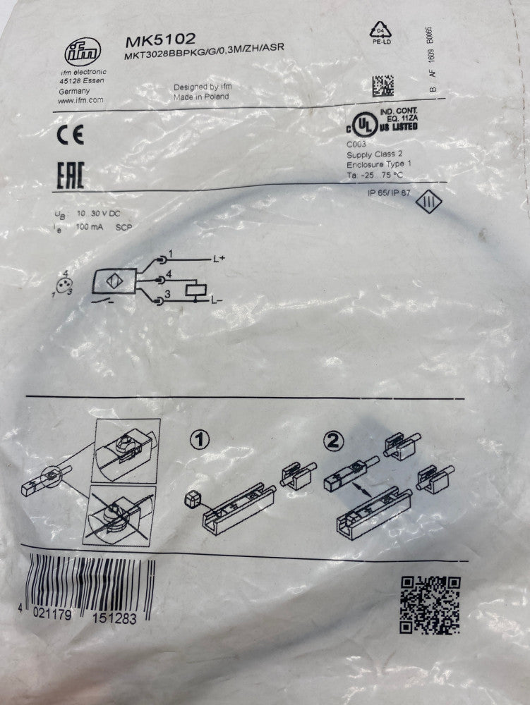 NEW IFM MK5102 T-Slot Cylinder Sensor 