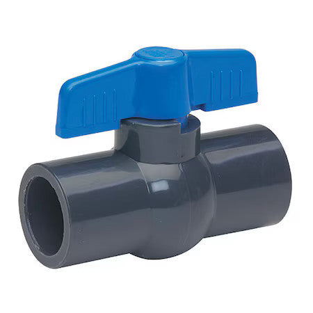 Zoro Select 107-635-Npg 1" Socket Pvc Ball Valve Inline