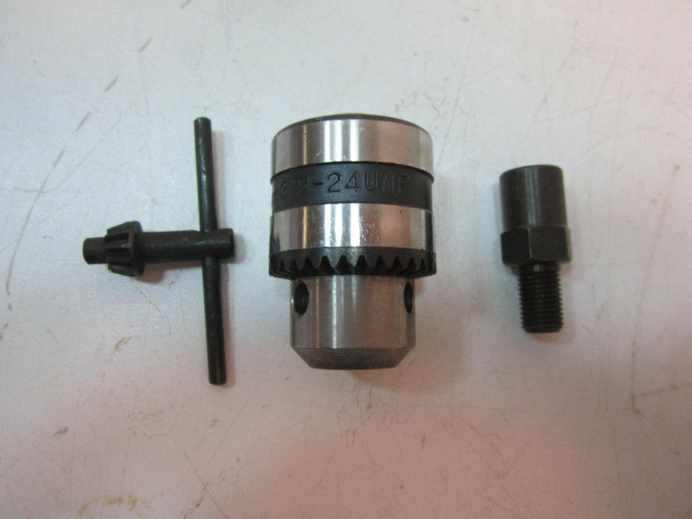 3/8 Drill Chuck & Key 801-1550 with Adapter New