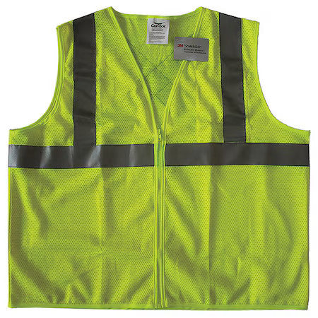 Condor 491T04 Vest, Yellow/Green, 2Xl, Zipper