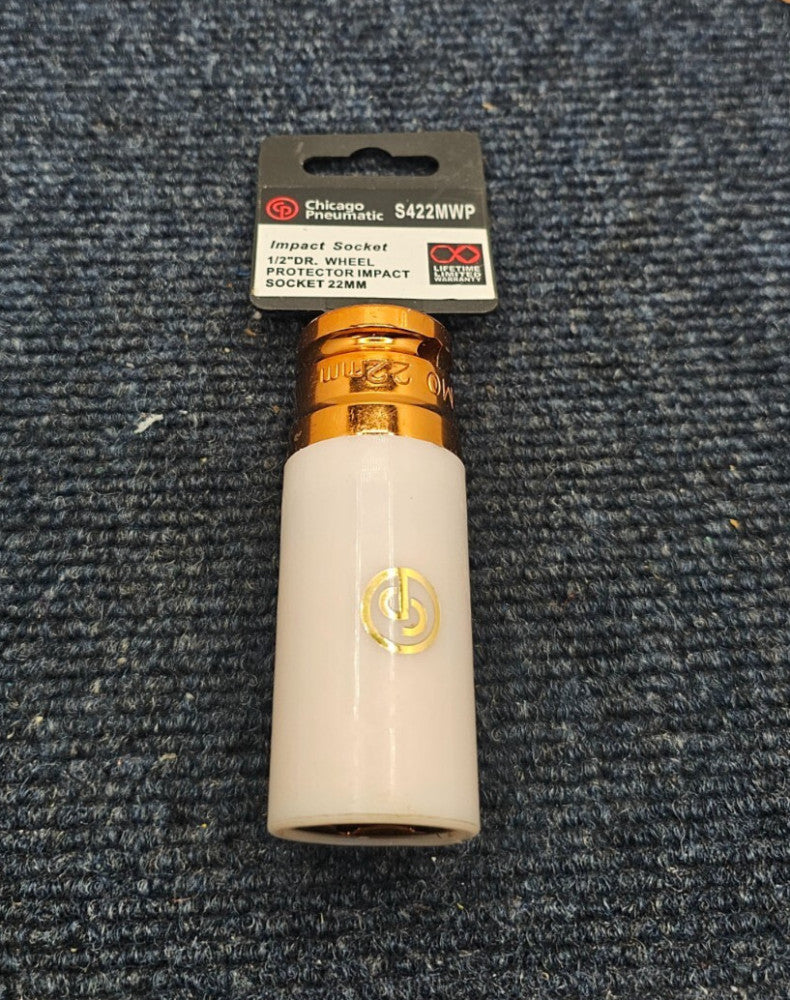 (QTY 2) Chicago Pneumatic S422MWP 1/2" Drive 22MM Wheel Protector Impact Socket