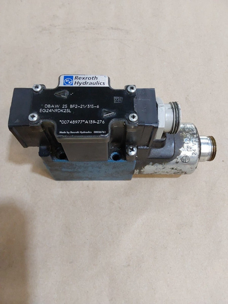 REXROTH DBAW 25 BF2-21/315-6 EG24N9DK25L DIRECTIONAL VALVE Used