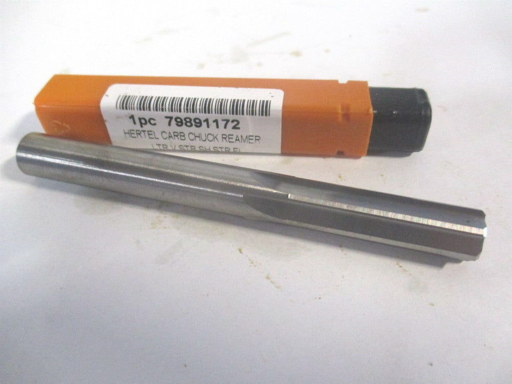 (500-002021) Letter V 1-1/4 x 3-1/2 Straight Shank Carbide 6Fl Chucking Reamer 