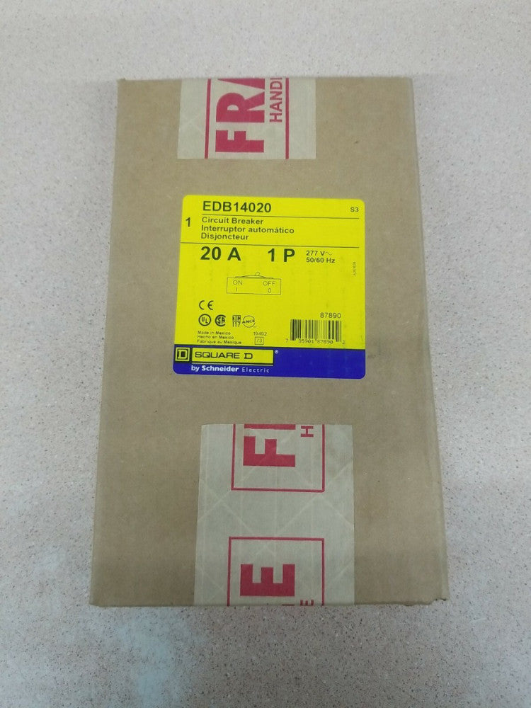 NEW LOT OF 5 EDB14020 Square D Circuit Breaker