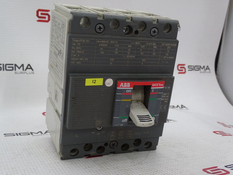 ASEA BROWN BOVERI XT1BE4080BFF000XXX CIRCUIT BREAKER