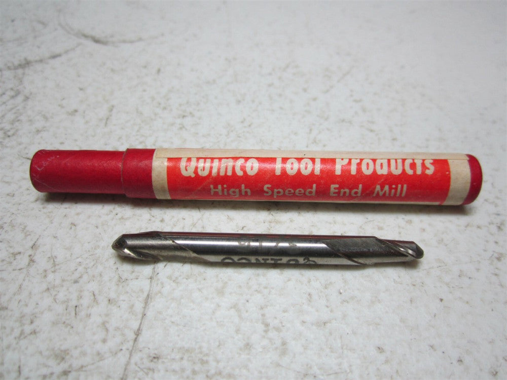 Quinco (FER-6) 3/16 x 3/16 2 Flute Double End High Speed Steel Ball End Mill