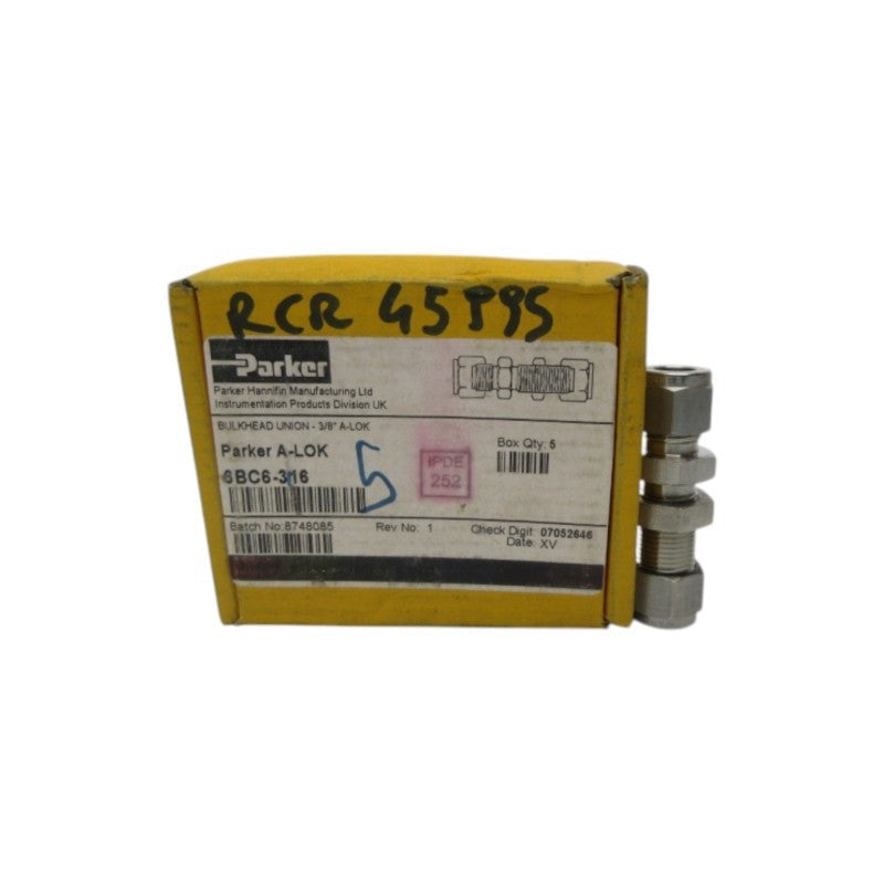PARKER 6BC6-316 (PKG OF 5) 3/8" NSMP