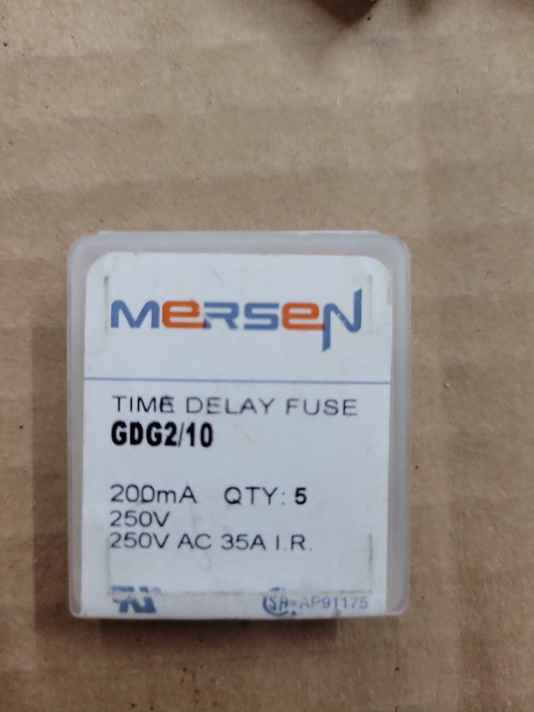 MERSEN GDG2/10 TIME DELAY FUSE 2/10A 2/10 AMP 250V 250 VOLT NEW NO BOX