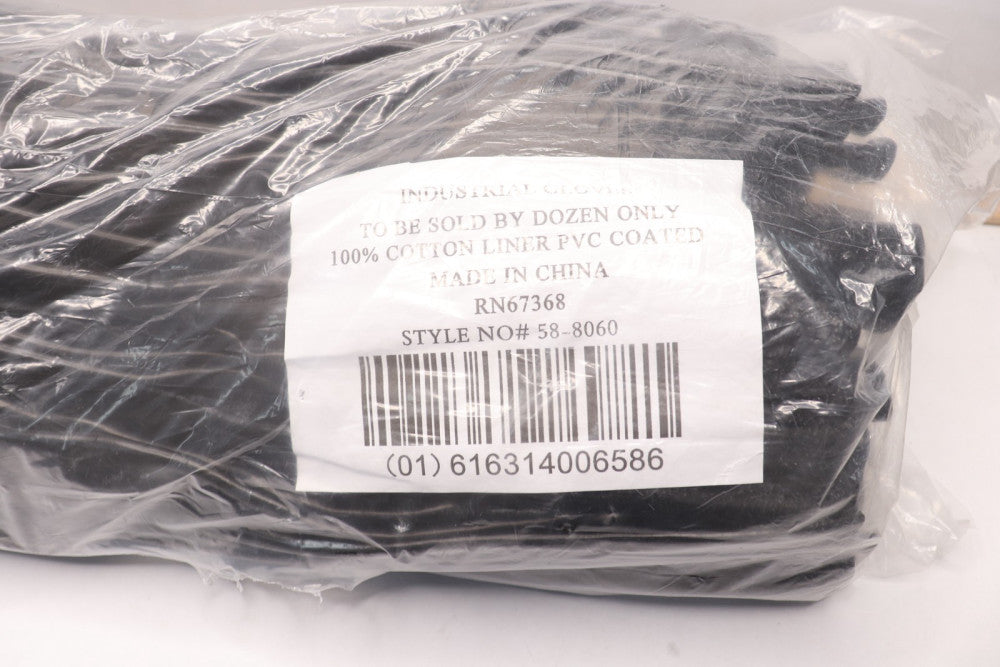 (12-Pk) Dipped Gloves with Interlock Liner and Smooth Finish 18" 58-8060