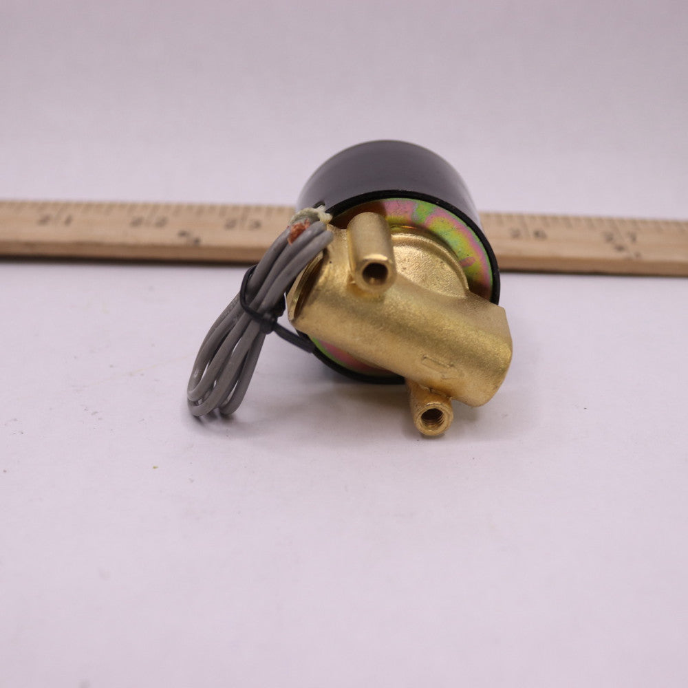 2-Position 2-Way Direct Acting Solenoid Valve 220V AC 1/4" Port 2W-025-08