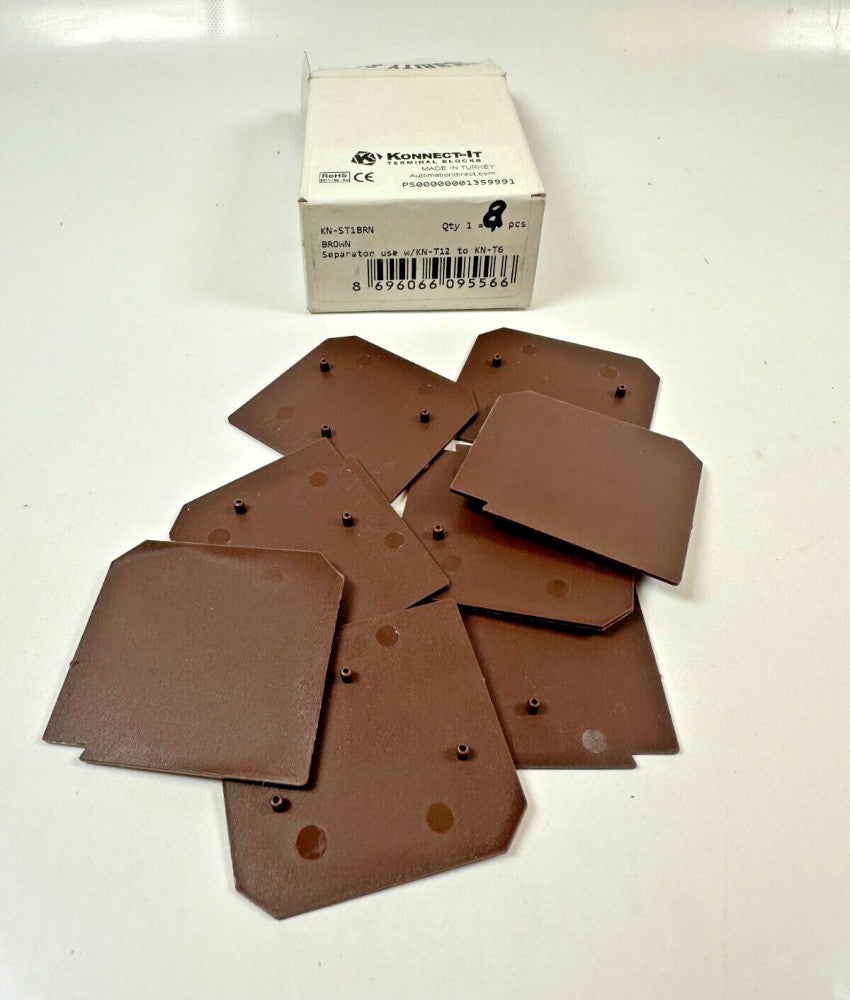 Konnect-It KN-ST1BRN Separator Brown Use with KN-T12 to KN-T6 (Box of 8) New