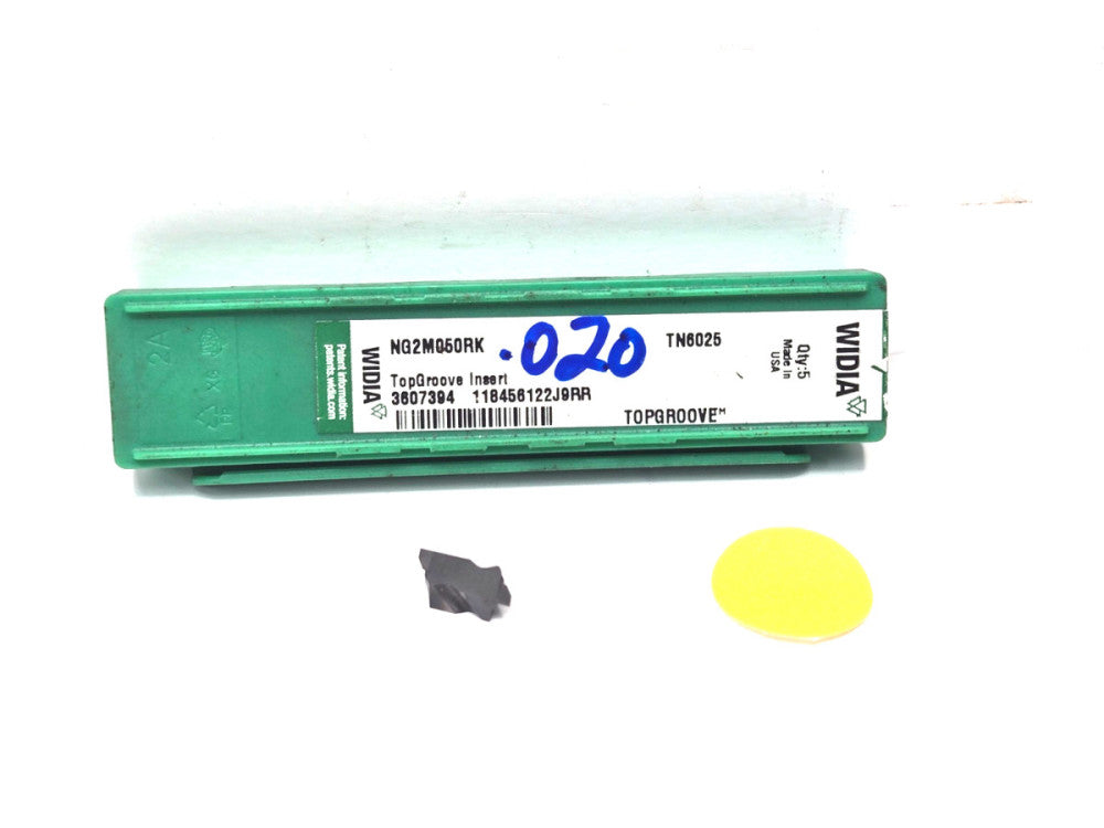 WIDIA TOP GROOVE INSERT*NG-K*NG2M050RK*.020