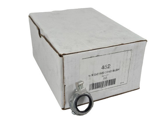(50) Arlington 452 1" Die Cast Zinc Insulated Grounding Bushing 1 Inch