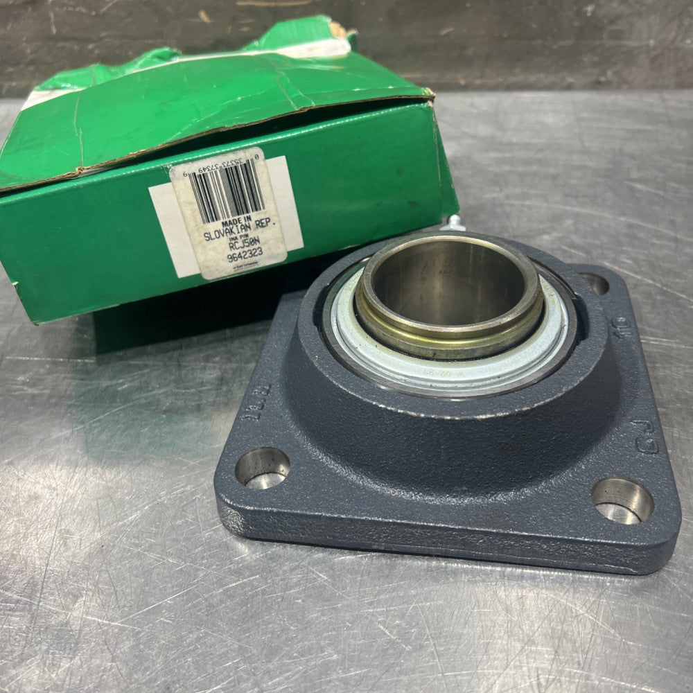 INA RCJ50-N 4 Bolt Square Flange Block, 50mm Bore, Ball Bearing, Nos Surplus