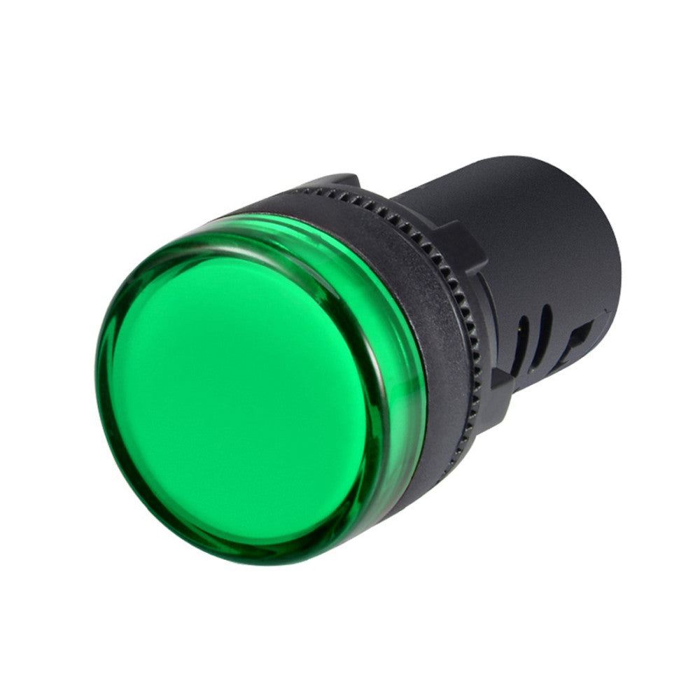 10 X AC/DC 24V Indicator Lights Green LED Flush Panel Mount 7/8" 22mm