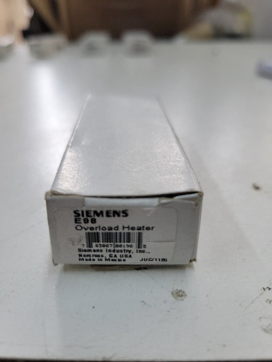 1- SIEMENS E98 Overload Relay Heater 91.6 to 96.7 FLA ~ NEW OLD STOCK