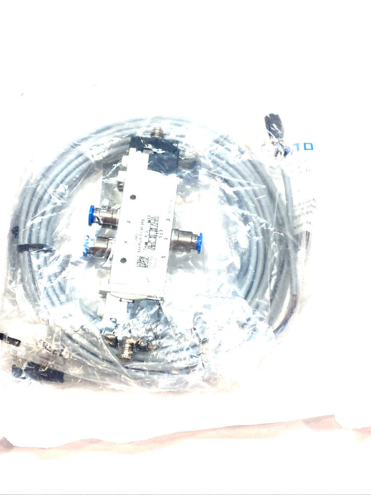 Festo VUVG-L14-P53E-T-Q6-U-1R8L-N4 Air Solenoid Valve w/ connecting cable
