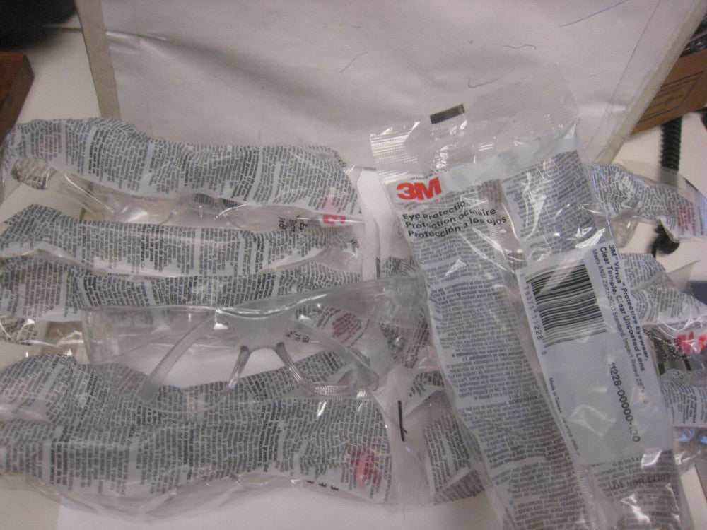 8  PAIRS BRAND NEW 3M Virtua Protective Eyewear Clear Uncoated Lens Safety Glass