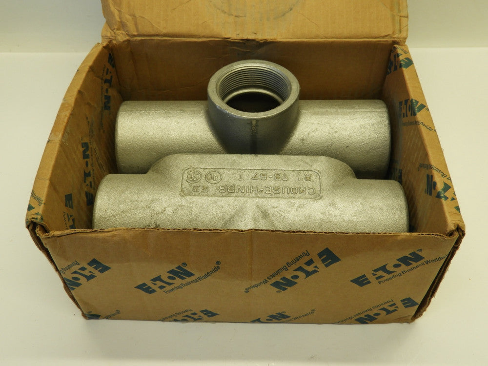 2pk Eaton Crouse Hinds TB67 Form 7 Condulet Conduit Fittings 2"