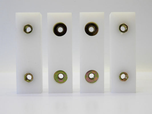 (Set of 4) Genie 34125 Wear Plates for Heavy Equipment 5" x 1.5" x .75" Boom Lif