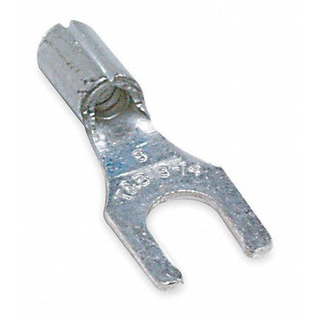 Sta-Kon C10-8Fl Fork Terminal, #8 Stud Size, 10 Awg, 600 V, Bare Insulated,