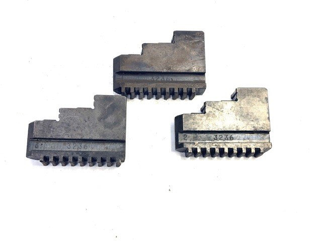 3 JAW LATHE CHUCK  SOFT JAWS 3236 3-5/16 IN (SET OF 3)
