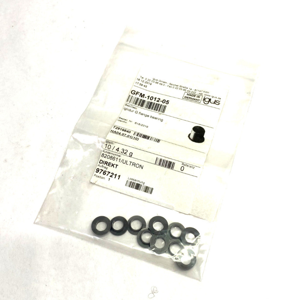 Igus GFM-1012-05 iglide Flanged Sleeve Bearing PKG OF 10