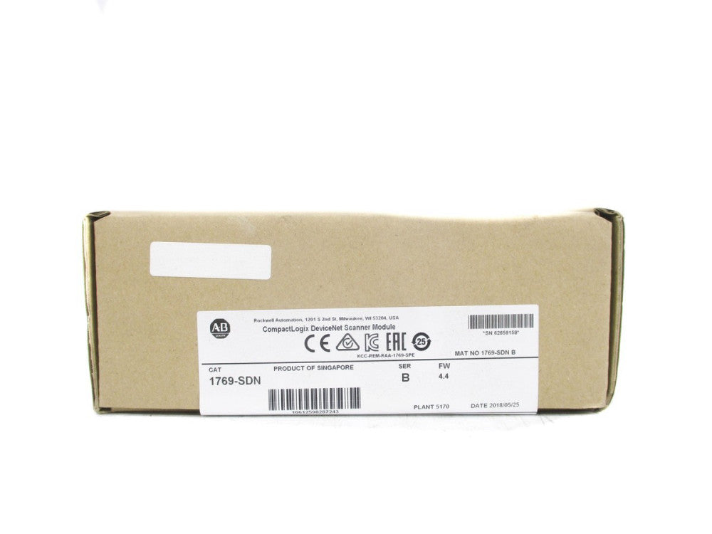 ALLEN BRADLEY 1769-SDN SER. B F/W 4.4 DATE: 2018 NSFS