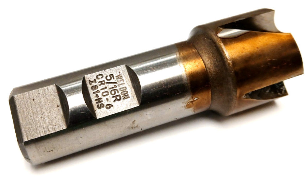 WELDON 5/16 RADIUS CORNER ROUNDING ENDMILL 4 FLUTE HS CUTTING DIA 1-1/8"