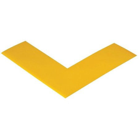 Mighty Line Angley Floor Marking Tape, Vinyl, No Legend, Yellow, 2 In W., 55