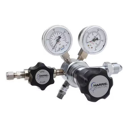 Harris Kh1075 High Purity Gas Regulator, Oxygen, Single Stage, 0.908"-14 Inlet,