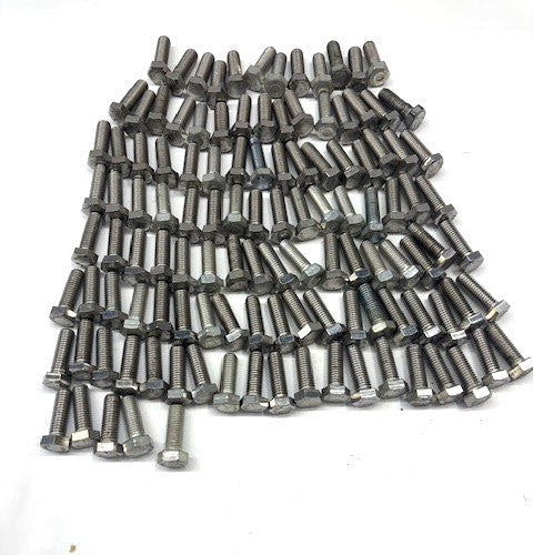 STAINLESS STEEL HEX HEAD SCREWS (LOT OF 108)